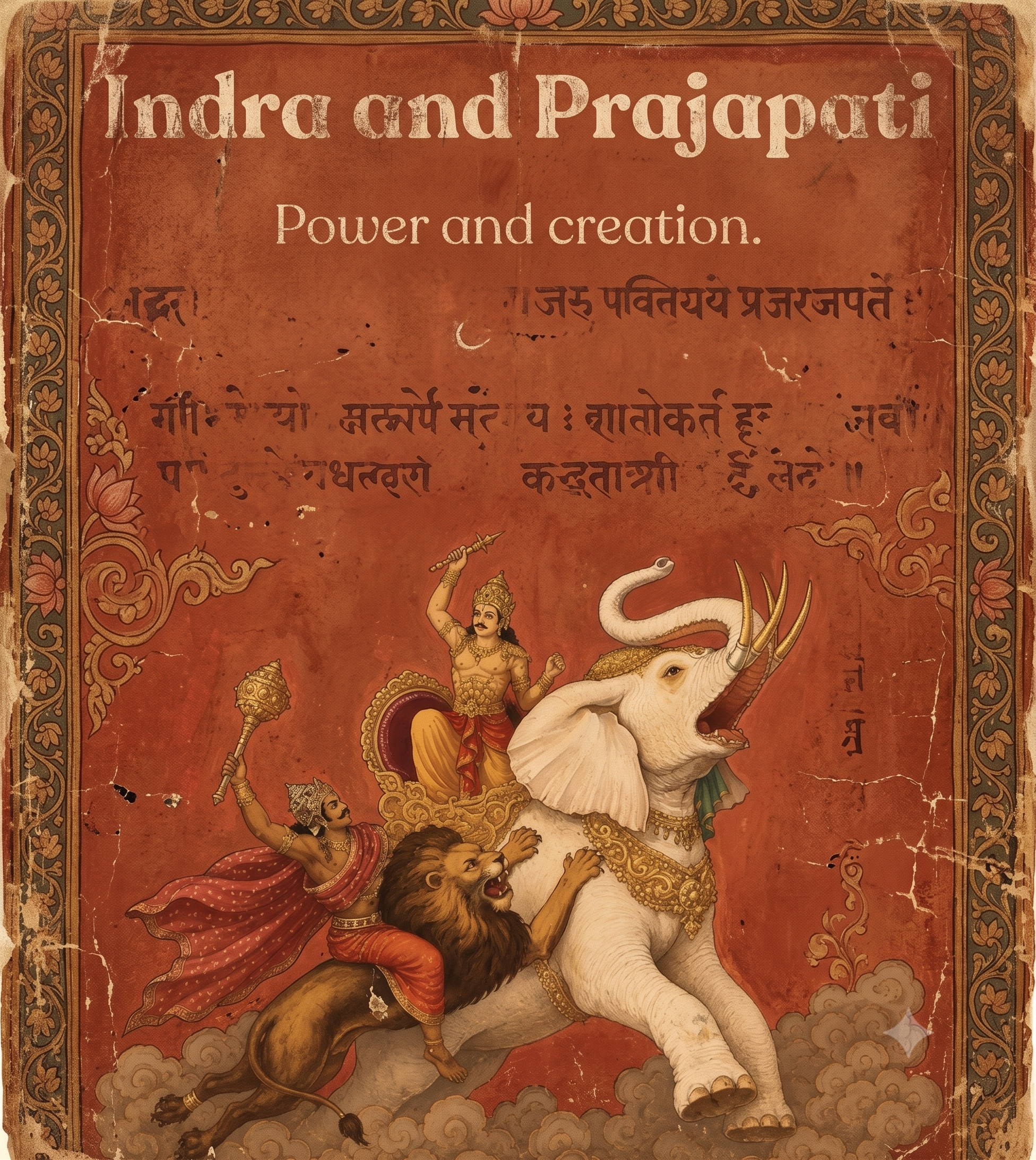 Indra and Prajapati